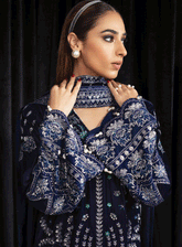 Maya By Nureh Embroidered Velvet Unstitched 3 Piece Suit - NU23MYV NS-105 SAFEENA